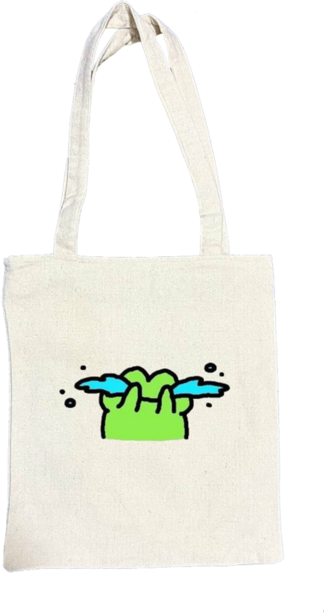 Frog tote bag beige 7