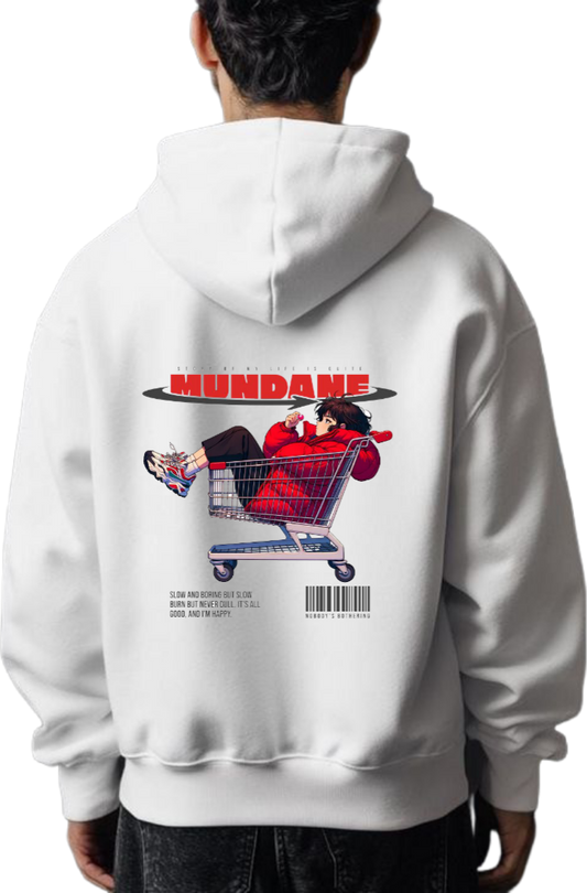 MUNDAME Over Size hoodie White Back 55