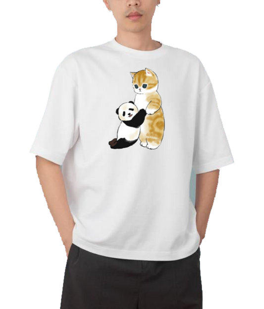 PANDA Oversize Hoodie White 7