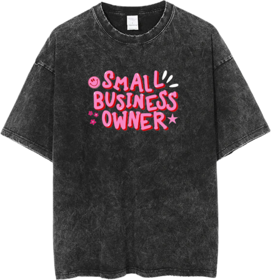 names t- shirt One Size Washed SMALL BUSINESS OWNER* 7