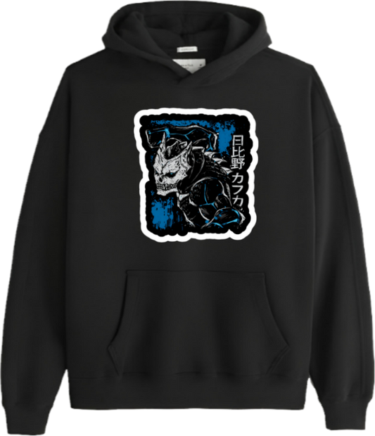 Kaiju No. 8 Over Size hoodie Black 7