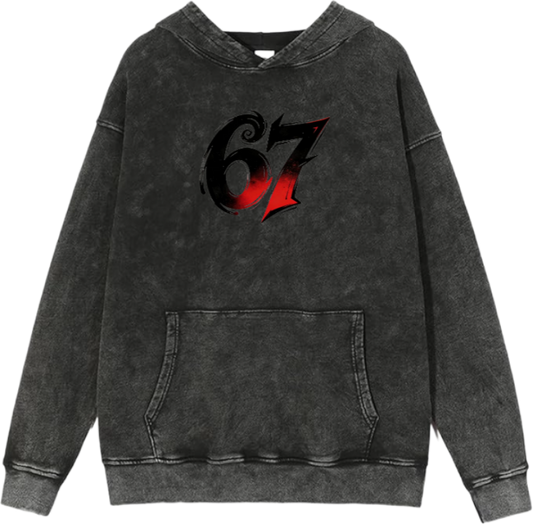 67 designs Oversize Hoodie Washed 7
