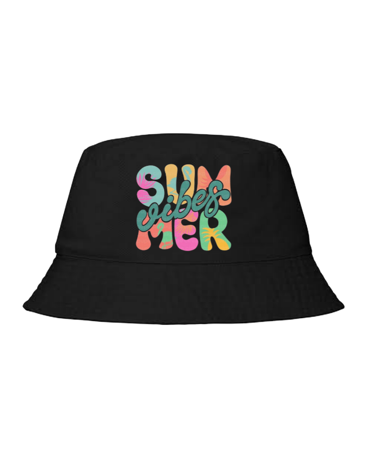 Summer Vibes Bucket hat Fishman hat cap Black 7