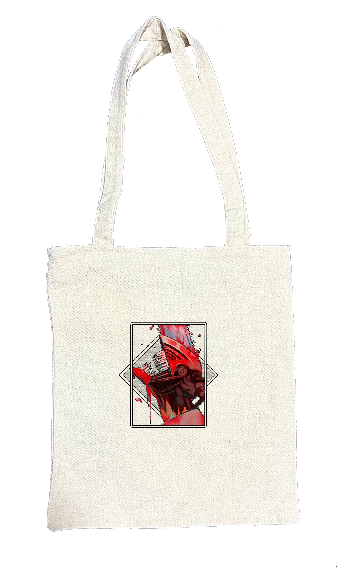 Chainsaw Man tote bag beige 2