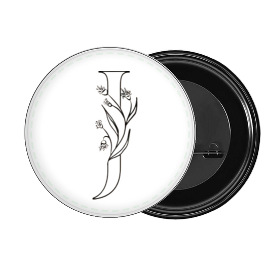 vector letter brooch J 7
