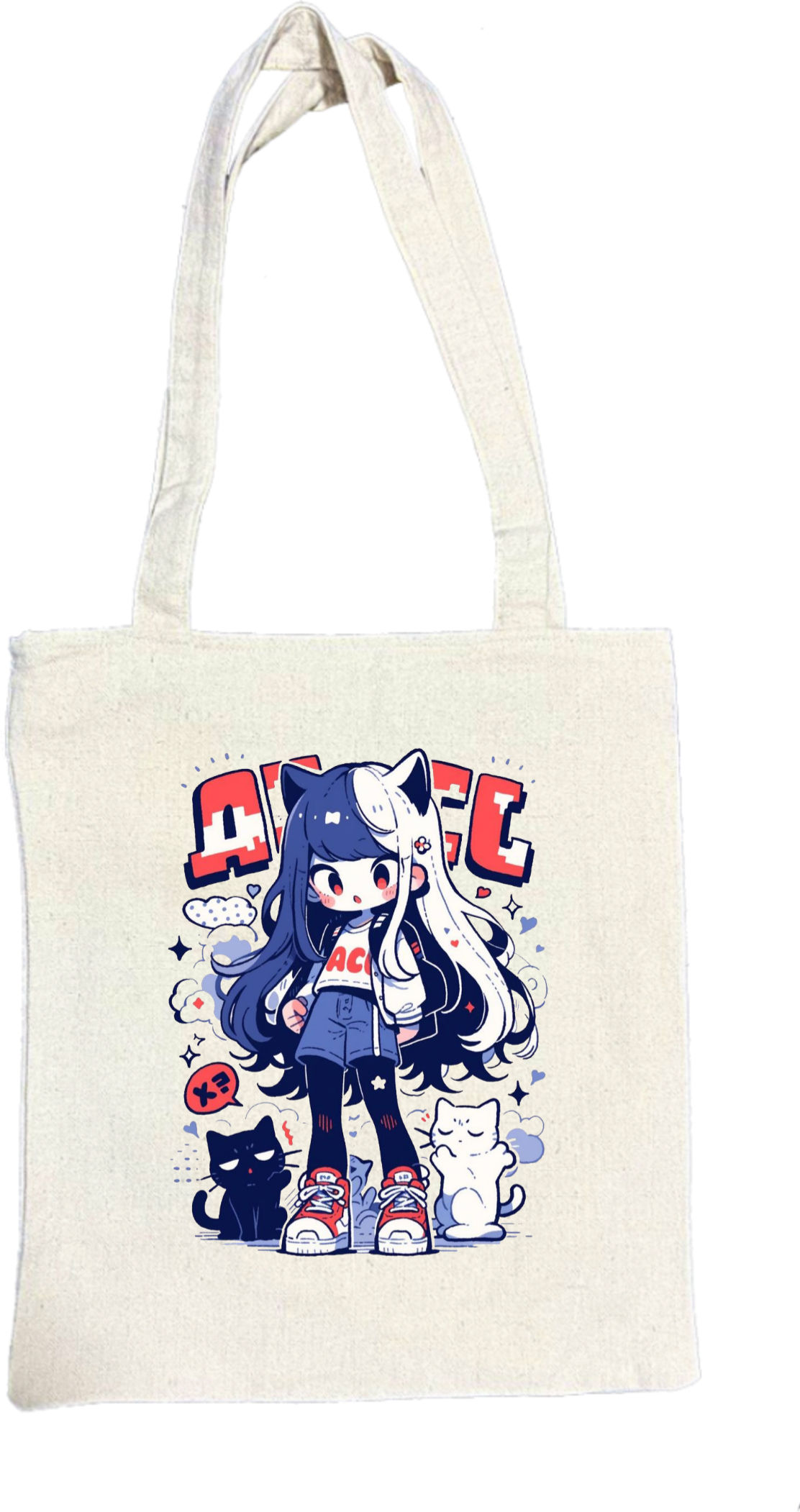 Stock Illustration tote bag beige 107
