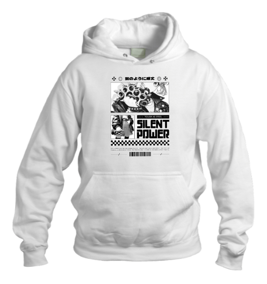 RANDOM ANIME GIRL Oversize  Hoodie White 7