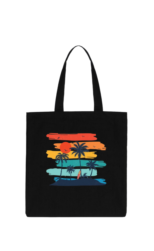 Summer Vibes tote bag Black 7