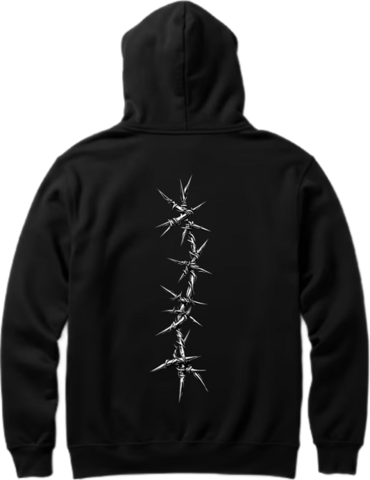 Goth Oversize Hoodie Black Back 7