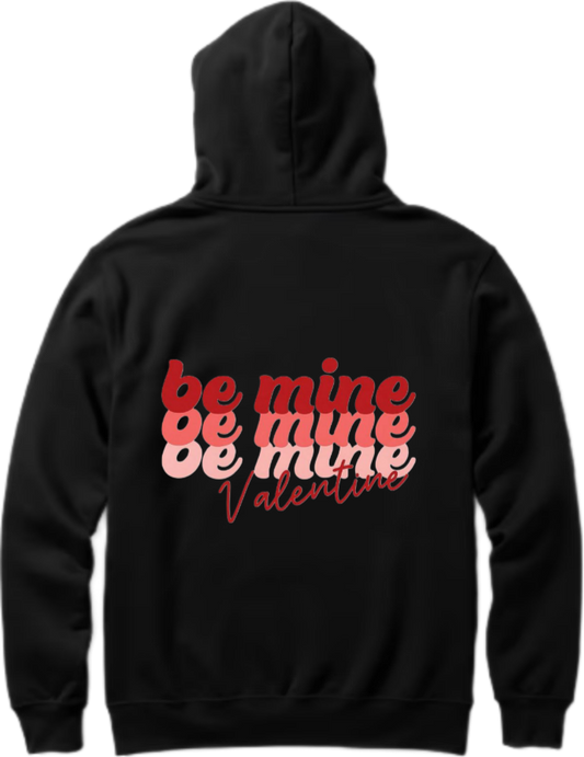 VaIentine coupIe Oversize Hoodie Black Back 7