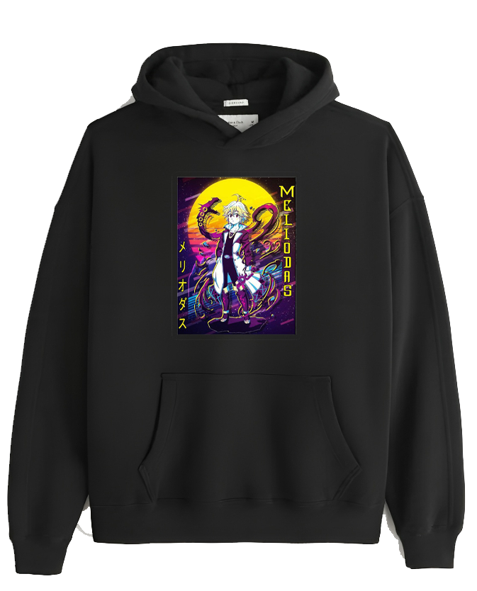 Anime Nanatsu no taizai seven deadly sins Oversize Hoodie Black 7