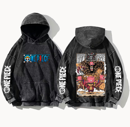 one piece One Size hoodie Washed Back 7