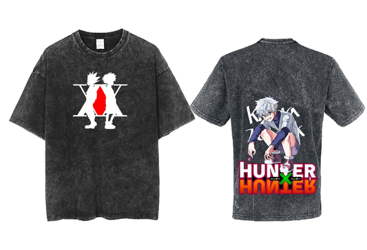 Hunter × Hunter t- shirt One Size Washed Back 7