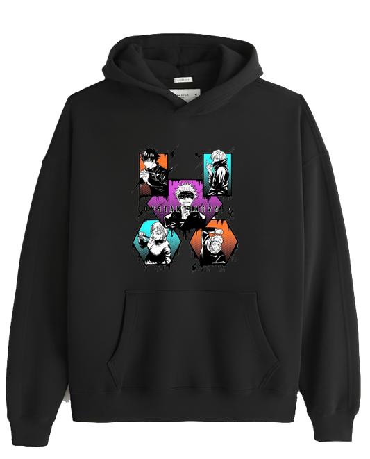 jujutsu kaisen GOJO Oversize  Hoodie Black 7