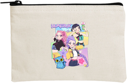Hunterix kpop wallet pencil case Beige 7