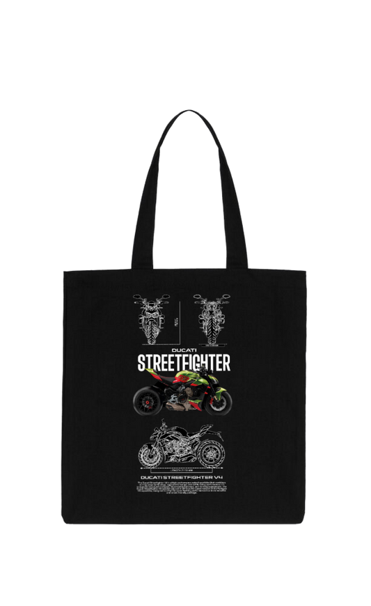 MOTOR CYCLE tote bag Black 7