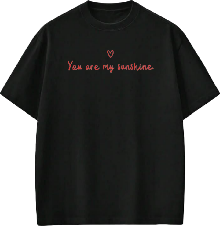 VaIentine coupIe t- shirt Black 7