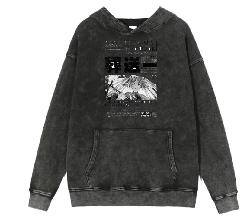 Frieren Beyond Journey's End One Size hoodie Washed 7