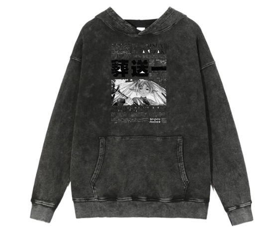 Frieren Beyond Journey's End One Size hoodie Washed 7
