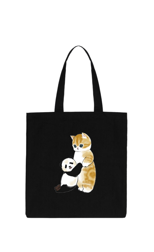 PANDA tote bag Black 7