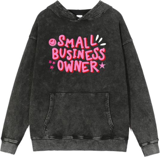 names One Size hoodie Washed SMALL BUSINESS OWNER  7