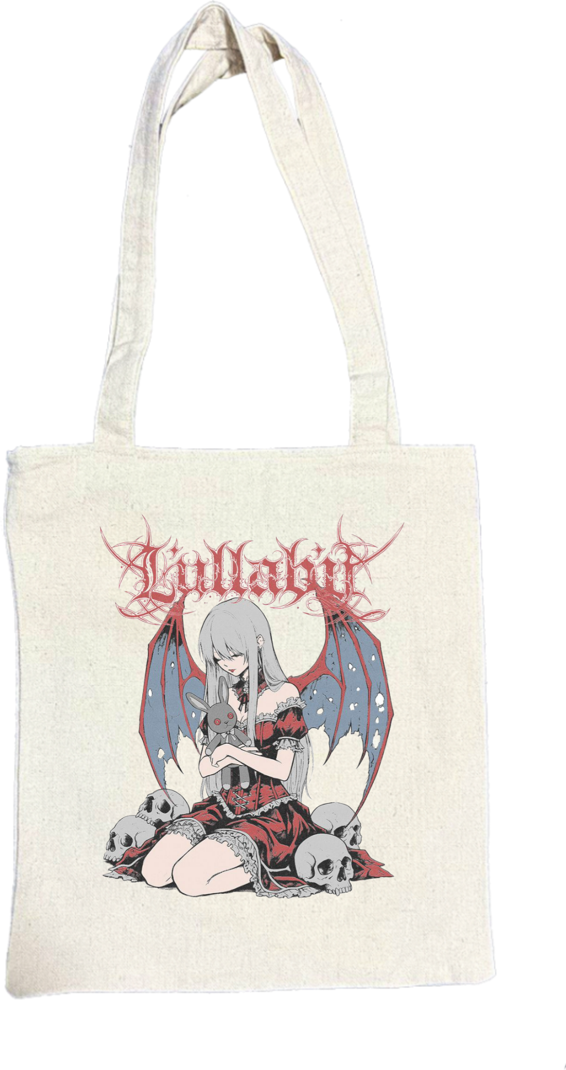 Goth tote bag Beige 7