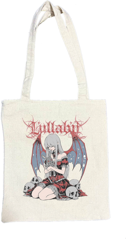 Goth tote bag Beige 7