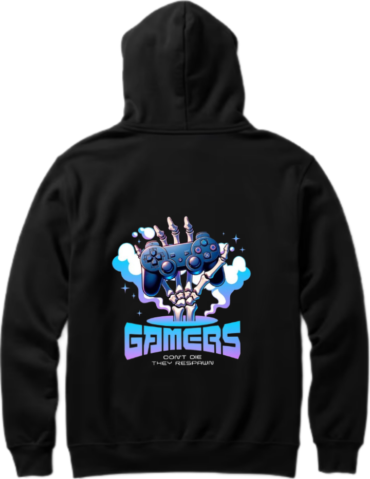 aliens Oversize Hoodie Back Black 7