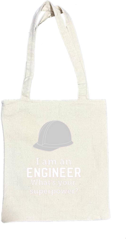 names tote bag beige I am an ENGINEER What's your superpower? 7
