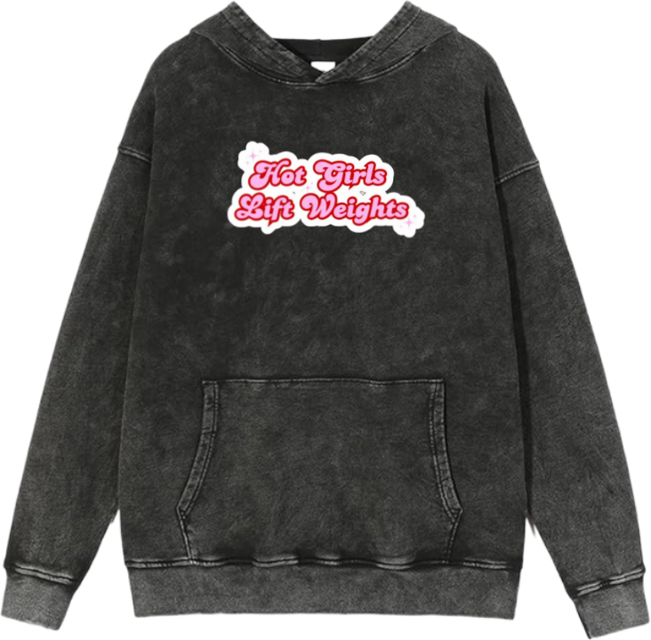 workout gym pilates Oversize Hoodie Washed 7