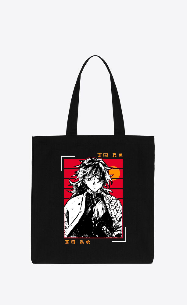 Anime Demon slayer nezuko tanjiro tote bag Black 79