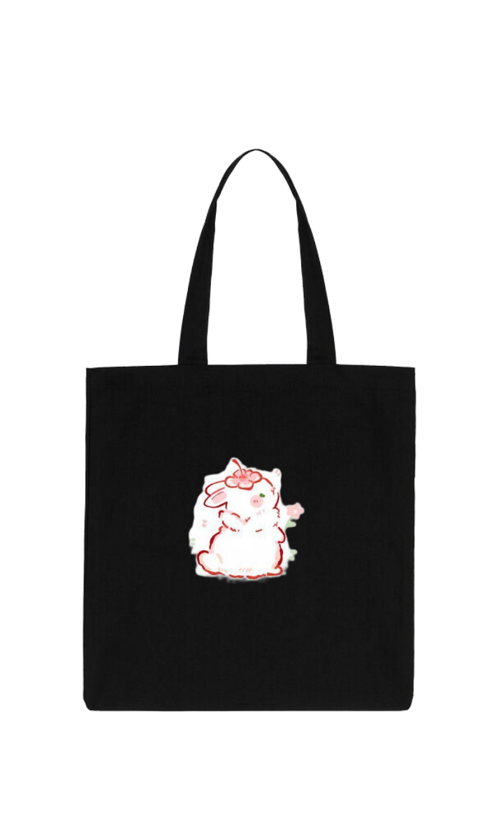 bunny tote bag White 80