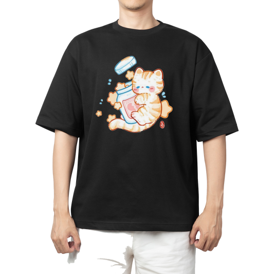 cat One Size t- shirt Black 80