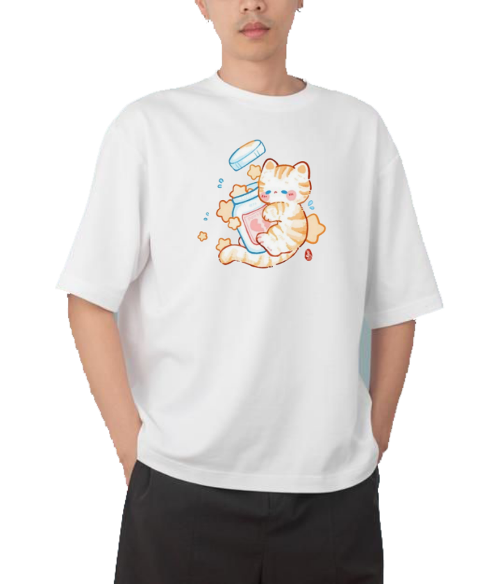 cat One Size t- shirt White 80