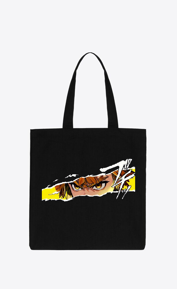 Anime Demon slayer nezuko tanjiro tote bag Black 80