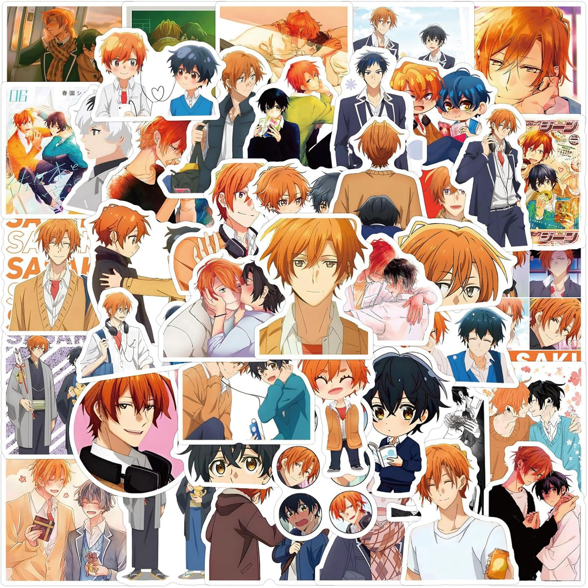 CP Anime Sticker Sasaki and Miyano Stickers 50pcs Cute Cartoon Waterproof Decals for Laptop Water Bottle，A Suitable Gift for Kids Teen and Adults