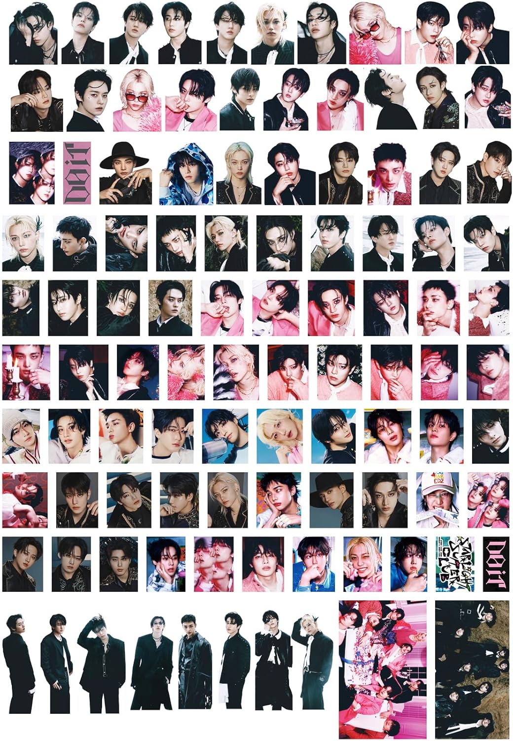 Stray Kids DO IT Album Photo Stickers 100PCS Straykids DO IT Vinyl Sticker Pack for Water Bottle Phone Laptop Photo Deals Pack Gift for Stay Boys and Girls Stray Kids Merch