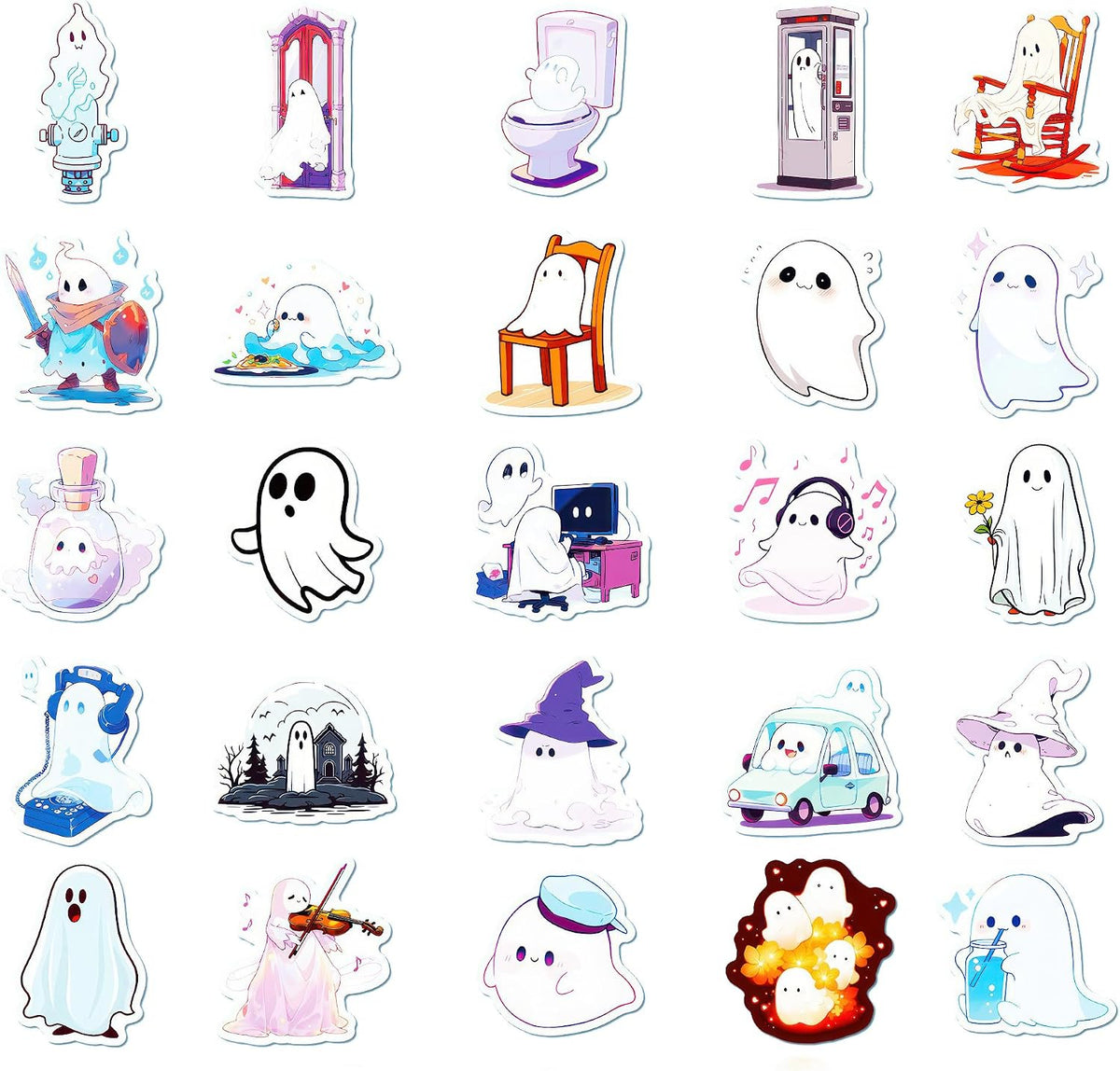 maxtachi 50 Pcs Cute Animal Stickers, Waterproof and Durable Stickers for Laptop, Computer, Car, Luggage, Cup, Phone, Suitcase Stickers Pack for Teens, Party Favors, School Reward (Copy)