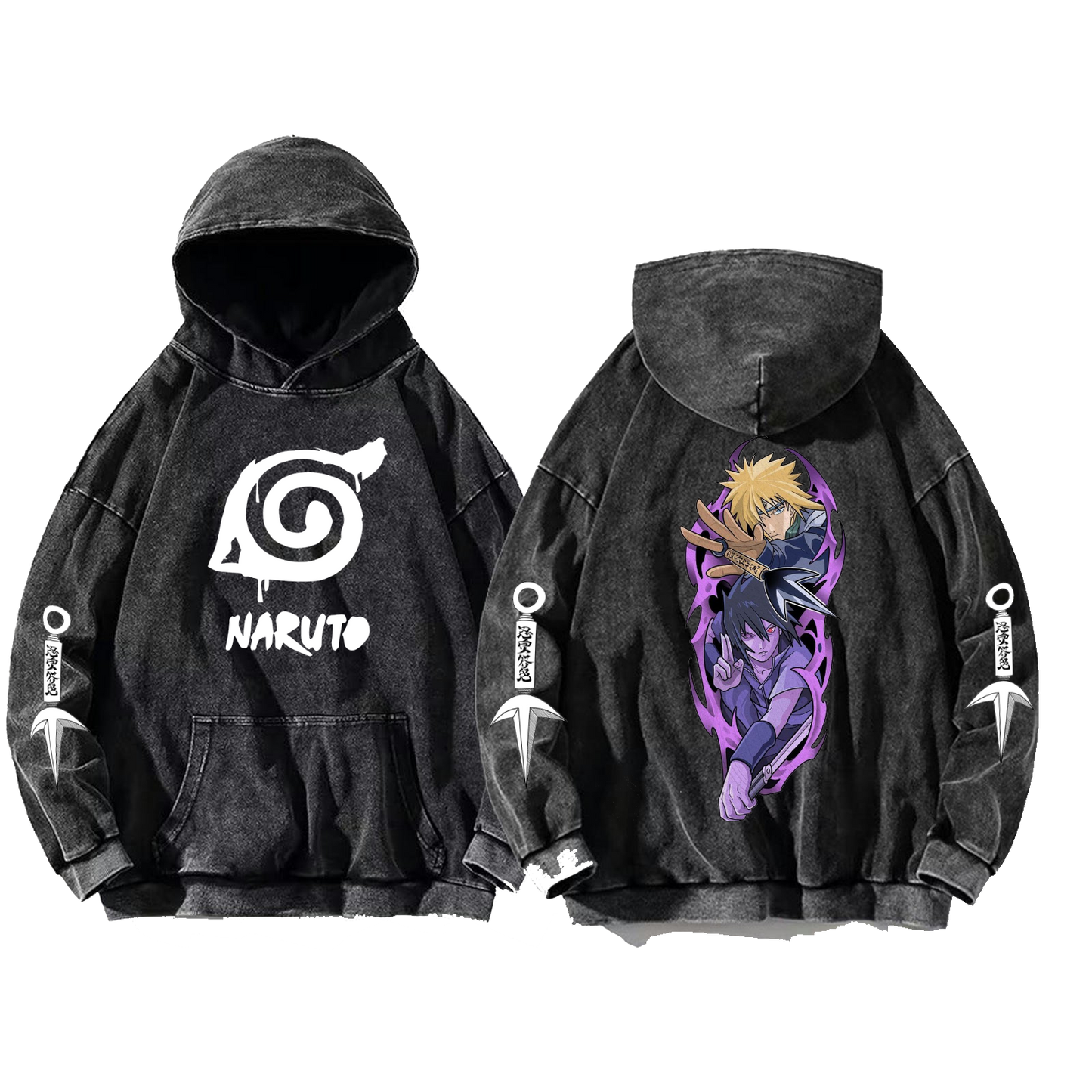 Naruto Shippuden One Size hoodie Washed Back 81