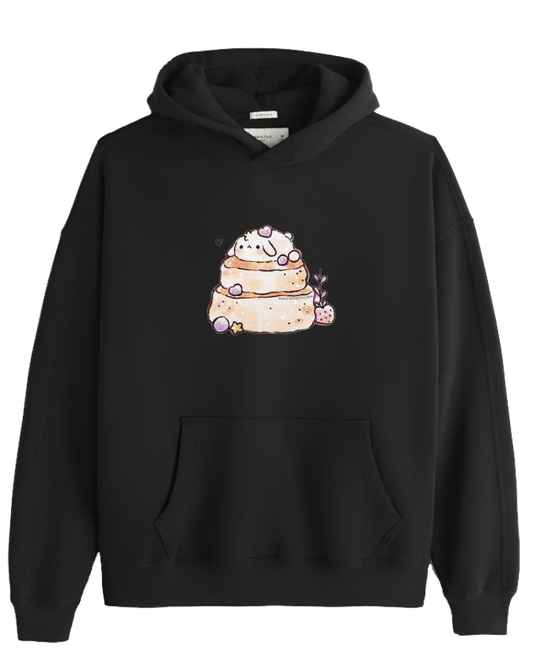 bunny Oversize Hoodie Black 81