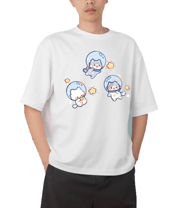 cat One Size t- shirt White 81