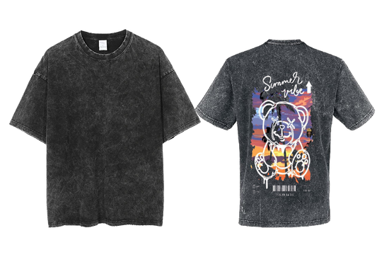 Simmer vibe Back text One Size t- shirt Washed Back 59
