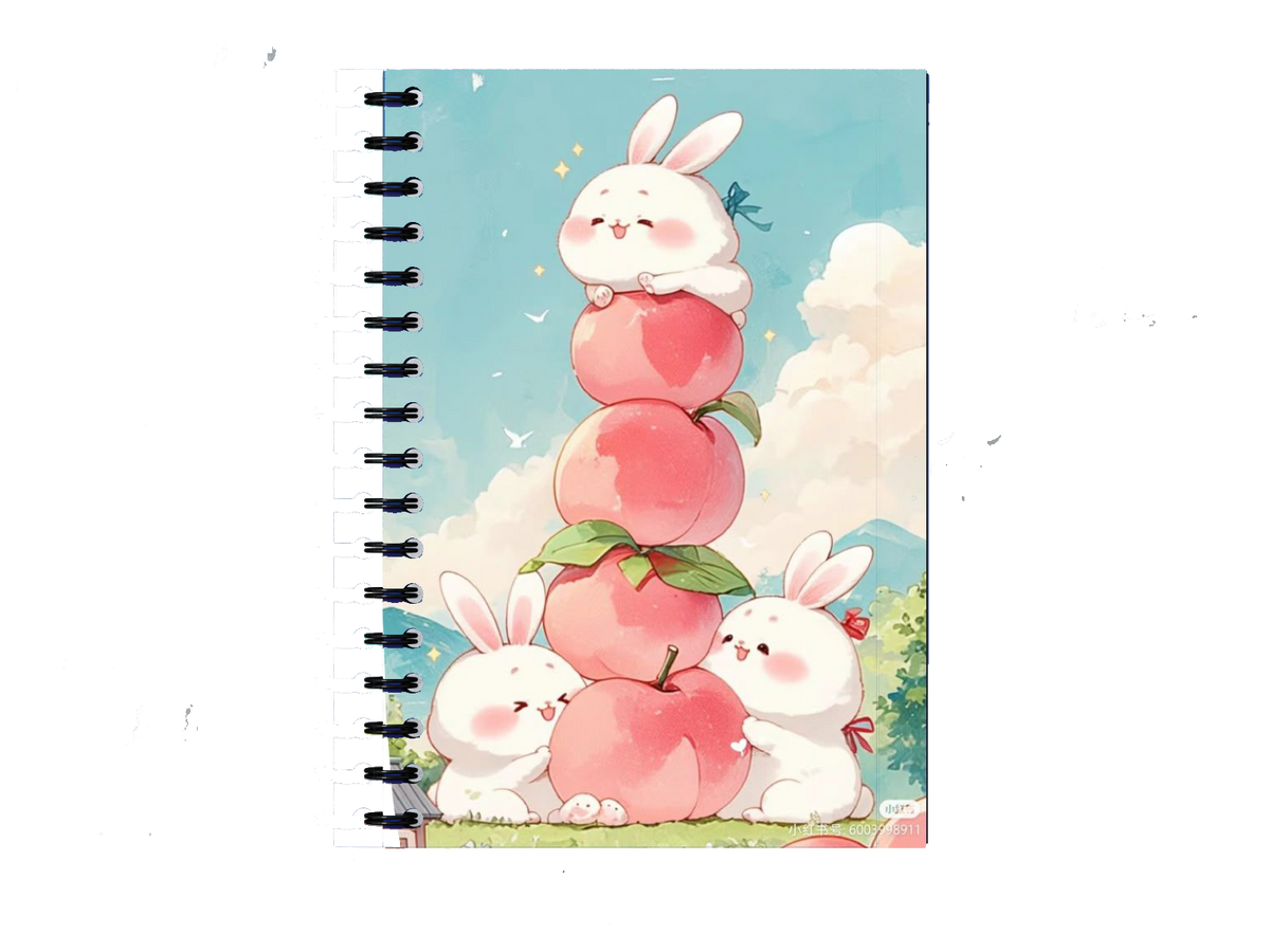 Cute rabbits Notebook A5 10