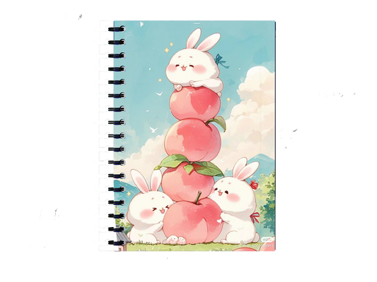 Cute rabbits Notebook A5 10