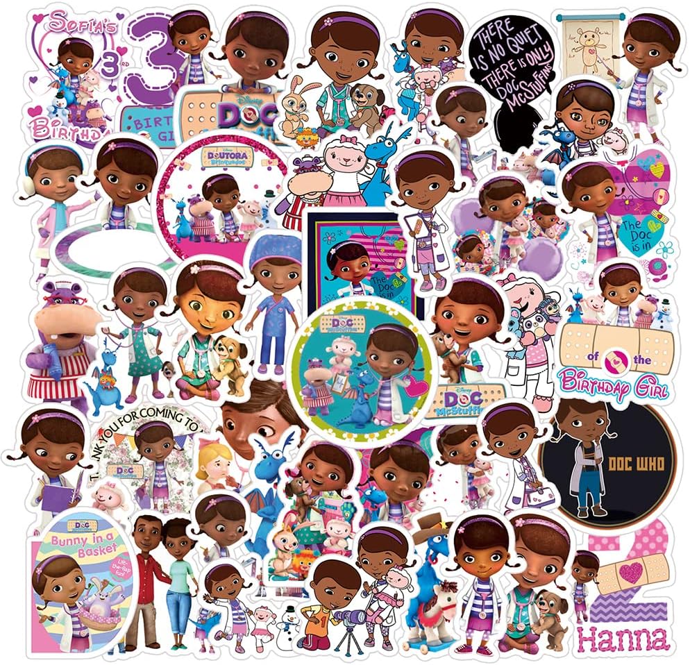 50Pcs Cute Cartoon Stickers Pack | Vinyl Waterproof Stickers for Water Bottle,Skateboard,Laptop,Phone,Car Decals Gift for Kids Teens Girls Adults for Party Favors Supplies…