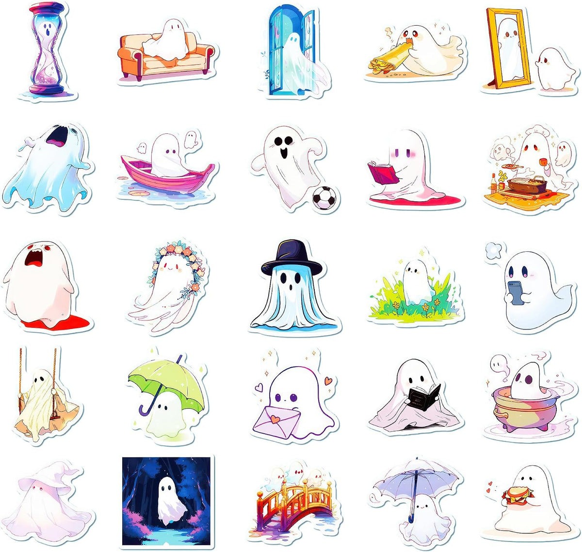 maxtachi 50 Pcs Cute Animal Stickers, Waterproof and Durable Stickers for Laptop, Computer, Car, Luggage, Cup, Phone, Suitcase Stickers Pack for Teens, Party Favors, School Reward (Copy)
