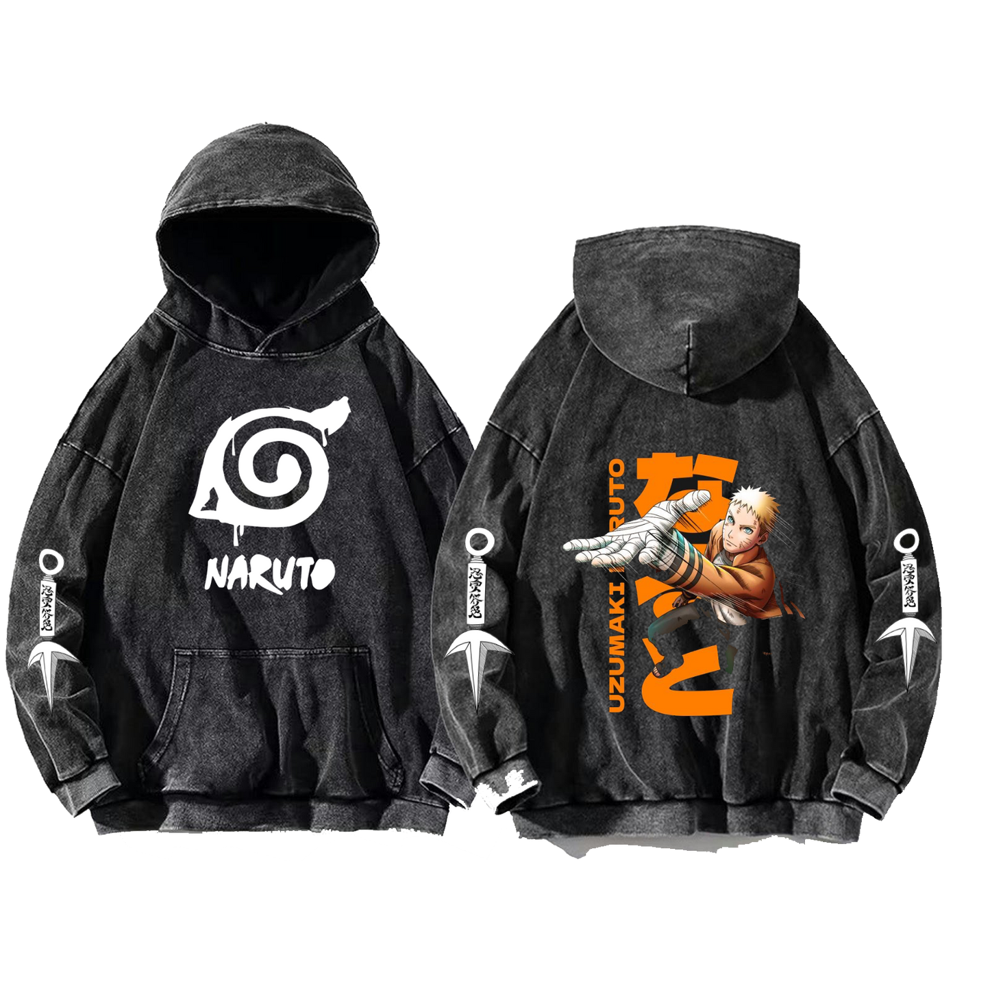 Naruto Shippuden One Size hoodie Washed Back 82