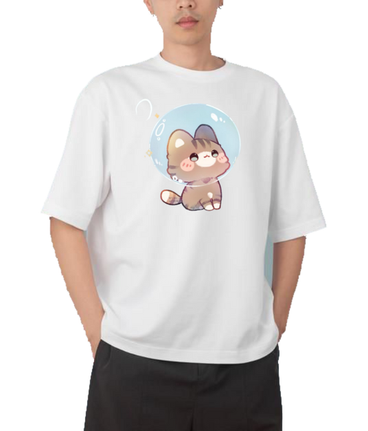 cat One Size t- shirt White 82