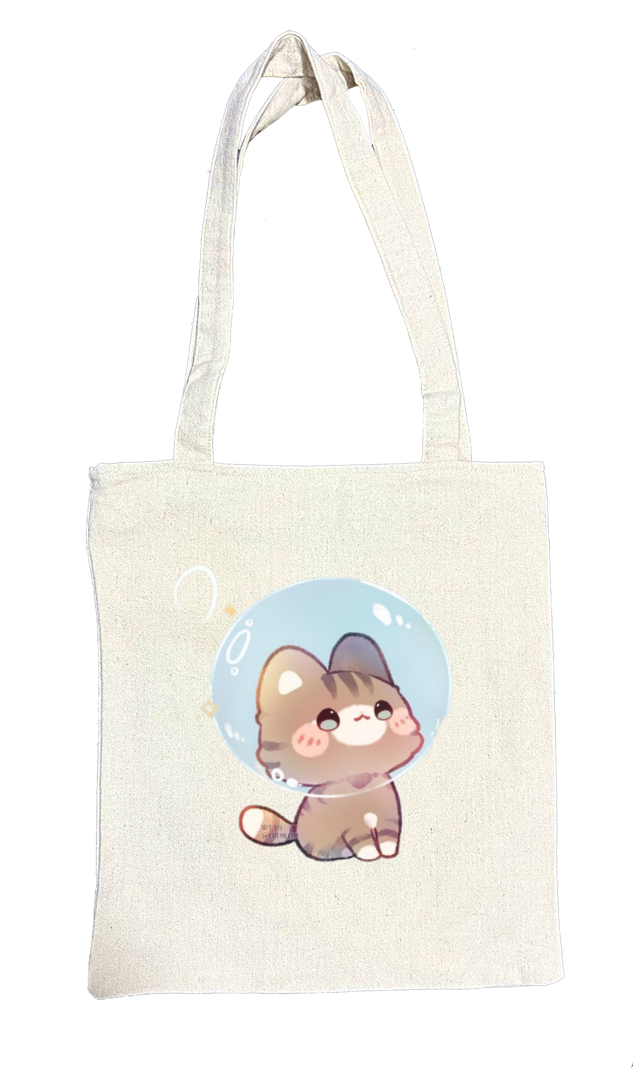 cat tote bag White 82
