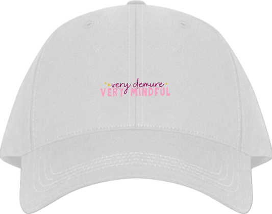 very demure VERY MINDFUL Baseball cap White 78